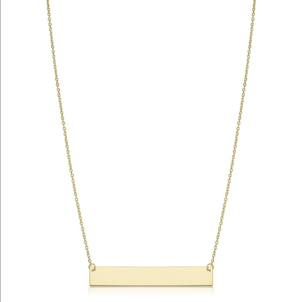 10k Gold Bar Necklace